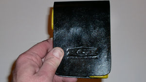 Wallet style top covered back pocket holster for licensed concealed weapon carry of Remington RM380