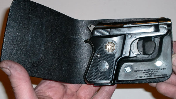 Wallet-Style Pocket Holster For SIG Sauer P238 .380 – Full Concealment Leather/Plastic (KCH)