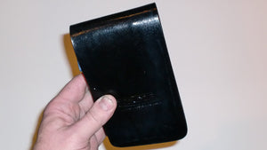 Wallet style top covered back pocket holster for licensed concealed weapon carry of Glock 26 27 33