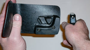 Wallet style top covered back pocket holster for licensed concealed weapon carry of Ruger LCPII