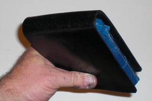 Wallet style top covered back pocket holster for licensed concealed weapon carry of SCCY