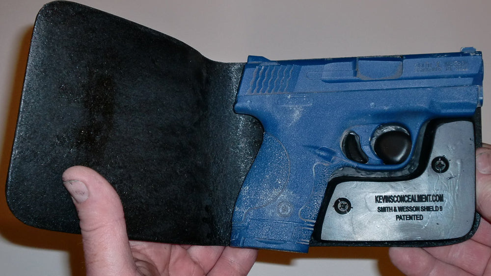 Pocket Holster, Wallet Style For Full Concealment S&W Shield 9mm Kevin's Concealment Holsters