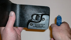 Wallet style top covered back pocket holster for licensed concealed weapon carry of Sig Sauer P238