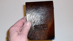 Wallet style top covered back pocket holster for licensed concealed weapon carry of Sig Sauer P290