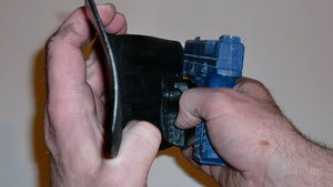 Wallet style top covered back pocket holster for licensed concealed weapon carry of Springfield XDS