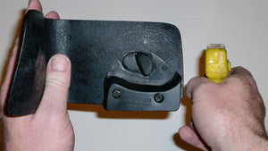 Wallet style top covered back pocket holster for licensed concealed weapon carry of Taurus Curve