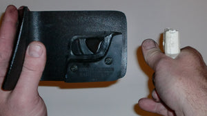 Wallet style top covered back pocket holster for licensed concealed weapon carry of Taurus TCP